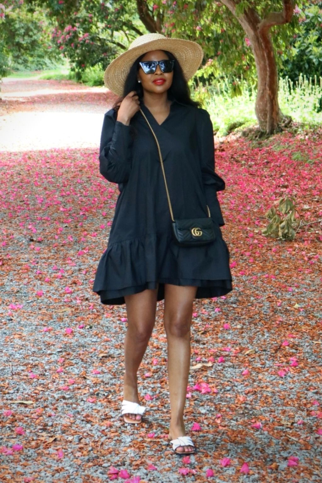 Feminine and versatile, the Black Poplin Dress has you covered. Style it with heels or flats—and either way, it’s sure to make you shine.