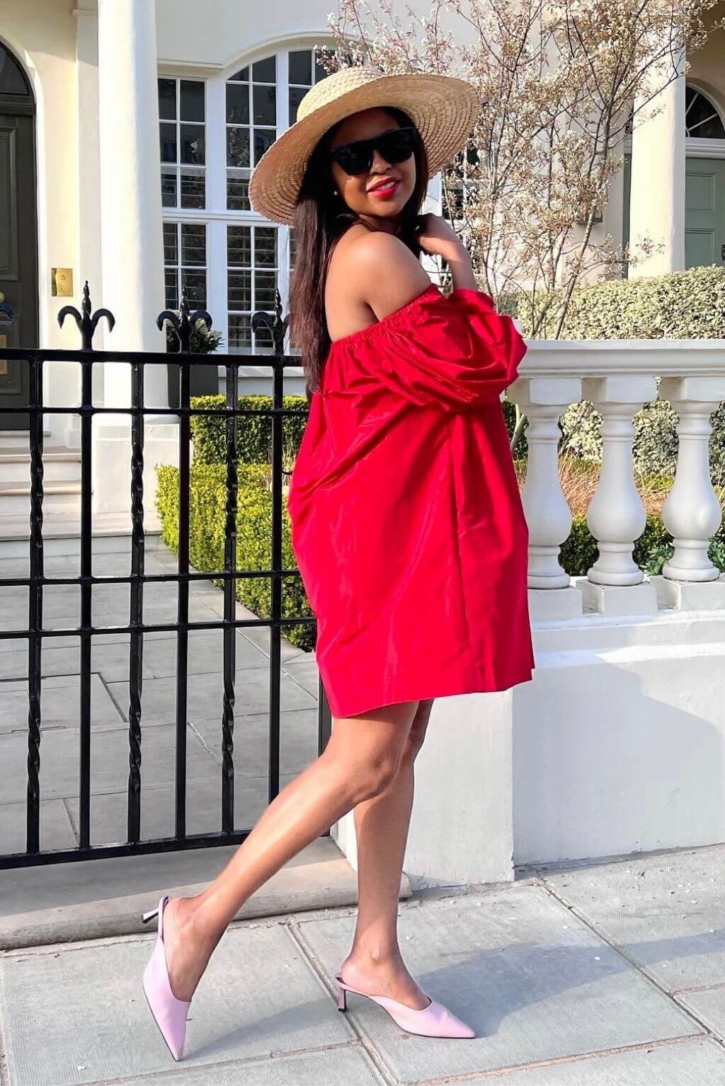 Featherweight soft and stretchy fabric, perfect off-shoulder design.